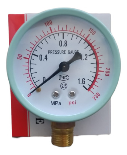 Manómetro Medidor De Presión Líquidos Gases Vapores 230 Psi