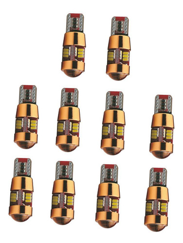 10x Luz De Estacionamiento Led De Matrícula T10 3014 Smd