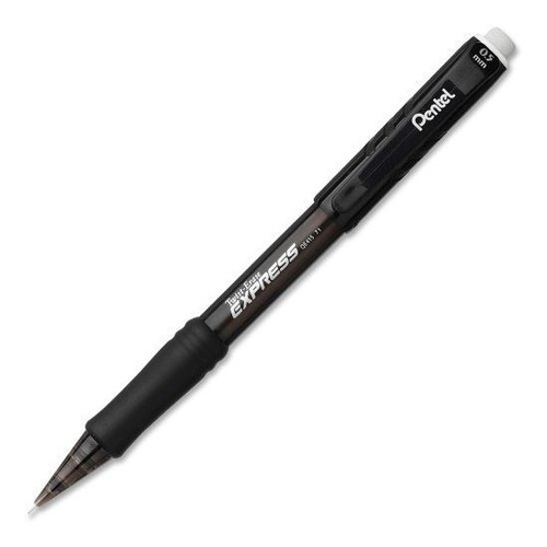 Pentel Twist-erase Express Lápiz Mecánico, 0,5 Mm, Negro Del