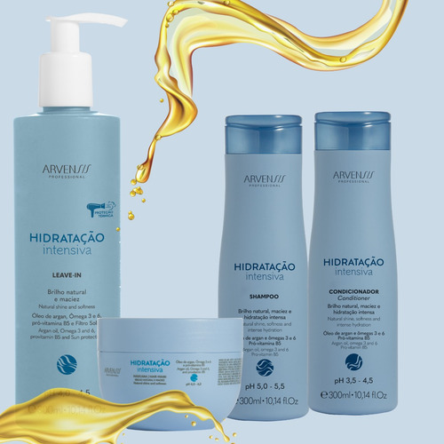 Shampoo Hidratação Intensa Para Cabelos Danificados Arvensis