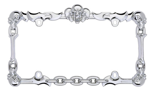 Cruiser Accessories Skull & Bone - Marco Para Matrícula, Cr