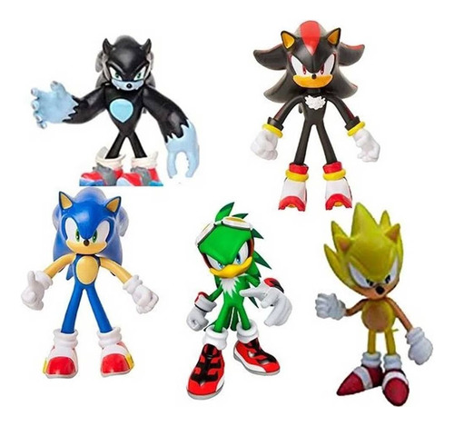 Escuadron Sonic Figura Muñeco Juguete Set Niño Niña 17 Cm