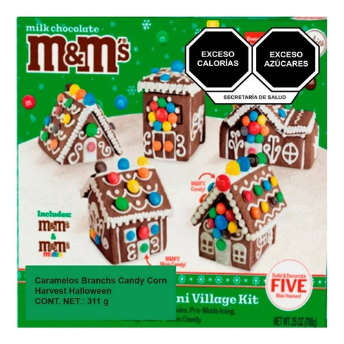 Casitas Galletas M&ms Village Kit Chocolat Jengibre Navidad