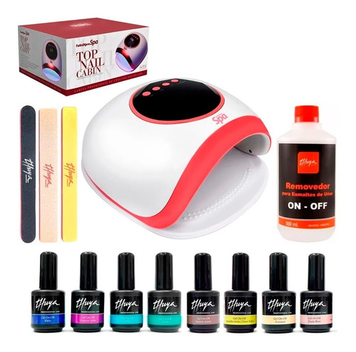 Teknikpro Top Nail Cabina 60w + 8 Thuya Esmalte Gel +extras