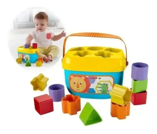 Balde Primeiros Blocos Fisher-price - Mattel Ffc84 Multicolor