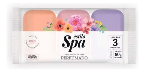 Jabon Tocador Con Glicerina Humectante 120g Estilo Spa X12
