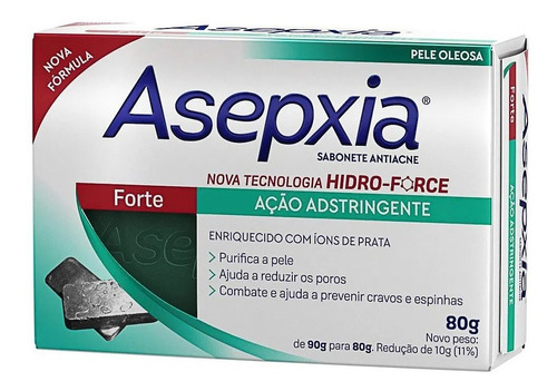 Imagem 1 de 4 de Sabonete Em Barra Asepxia Forte 80g