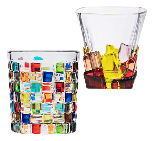 2 Vasos De Whisky, Vodka, Tequila, Ron, Para Bar, Reunión