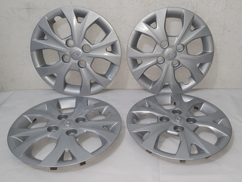 4 Tapones Originales Rin 14 Hyundai Grand I10 Mod 16 Al 17