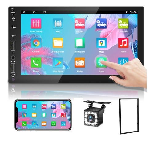 2 Din 7 «andriod 9.1 Coche Reproductor Gps Coche Audio Wifi