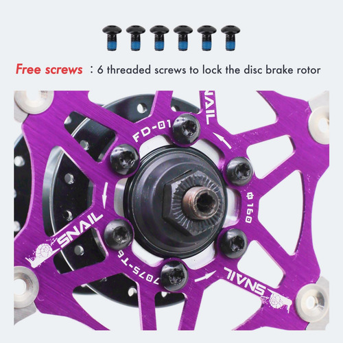 Djc Bike Brake Disc Rotor Mtb Disco De Freno Flotante 160 Mm
