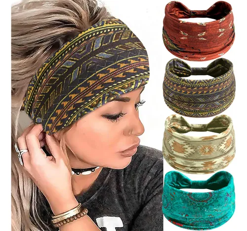 Sawinda Diademas Bohemias Para Mujer, Banda Elastica Con Nud
