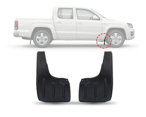 Para-barro - Vw Amarok Todas As Versões - 2 Pçs. Dianteiro