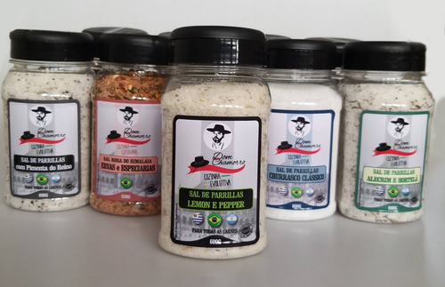 Kit Sal De Parrilla Dry Rub E Lemon Pepper Dom Chamorro