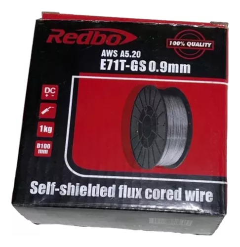 Rollo De Micro Alambre Redbo E71t-gs 0.9 Mm 1 Kg