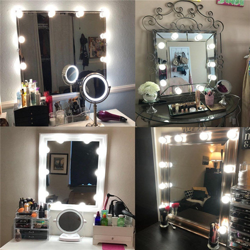 10 Bombillas Led Regulables Para Espejo De Maquillaje
