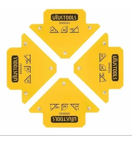 Juego de escuadras magnéticas 4 piezas Emtop – ferreteriacolarte