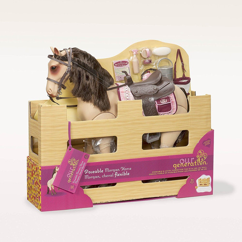 Our Generation Poseable 20 Horse - Morgan Con Accesorios Par