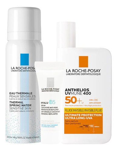 Pack Fluido Invisible Fps 50+50 Ml +termal 50+hyalub5 Serum