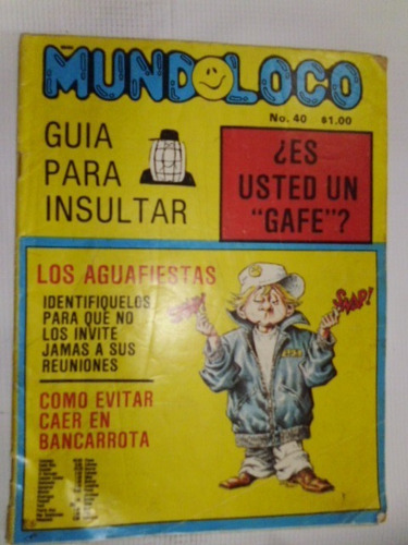 Revista De Coleccion- Mundoloco No. 40 - En Español 1981