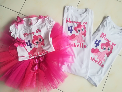 Conjunto Tutu Con Nombre Niña Pony Monster High Valiente