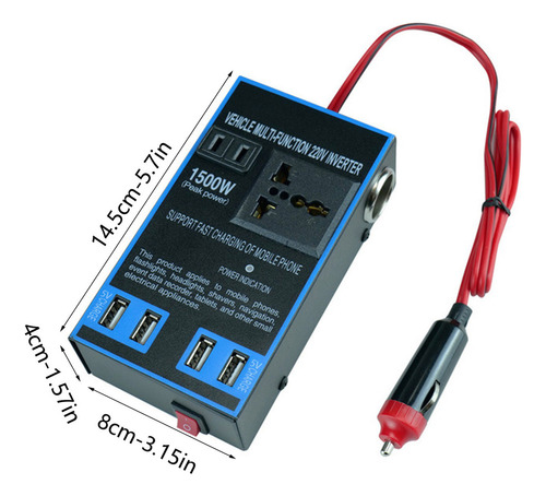 Inversor De Coche De 12 V A 110 V, Cargador De Coche, Camión