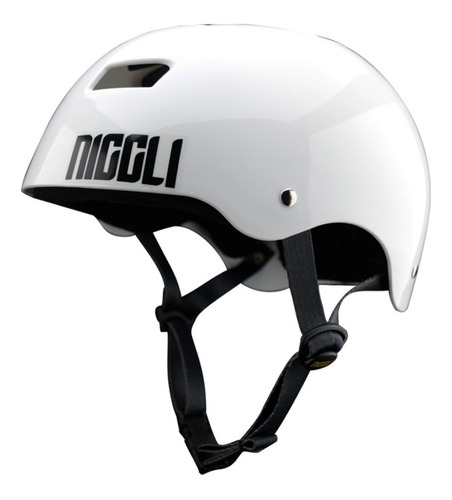 Capacete Niggli Pads Iron Pro Light - Branco