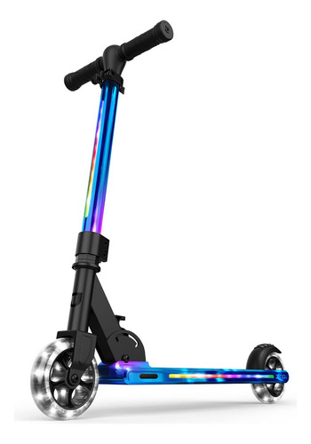 Patinete Ligero Para Niños Con Luces Led Y Manillar Ajustabl