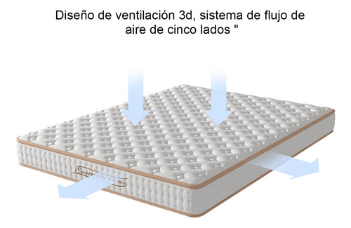 Colchón Doble Espuma Viscoelástica Alta Elasticidad Transpir