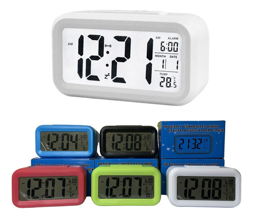 Reloj Despertador Pantalla Led Fecha Temperatura Alarma