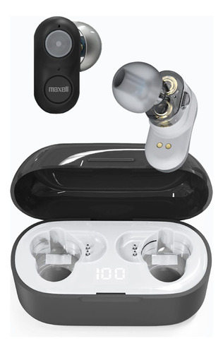 Maxell High Fidelity Dual Driver True Wireless Earbuds, Blue