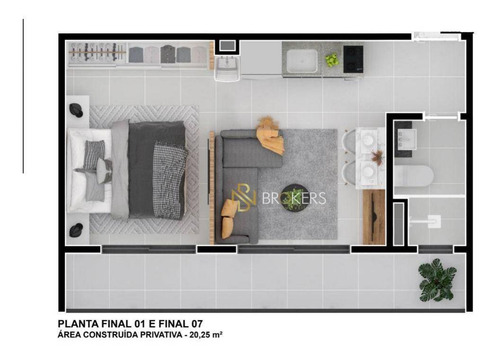 Imagem 25 de 30 de Studio À Venda, 33 M² Por R$ 250.400,00 - Água Verde - Curitiba/pr - St0090