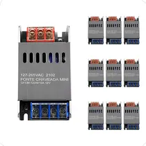 Comprar Kit 10 Mini Fontes Chaveada Driver Slim 120w 12v 10a Bivolt