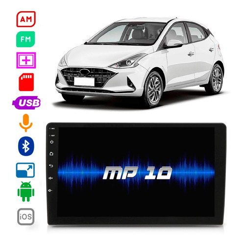 Mp5 Hyundai Hb20 2020 A 2022 9 Polegadas Bluetooth Esp Usb