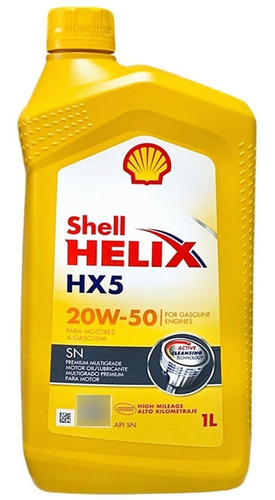 Aceite Mineral Shell Helix 20w50 Hx5 Original Sellado