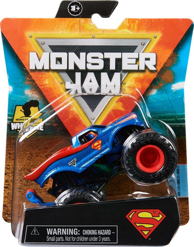 Monster Jam Superman Edicion Exclusiva Wheelie Bar 