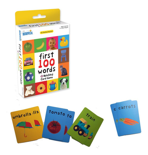 Juego De Cartas Aprendizaje Temprano Primeras 100 Palabras
