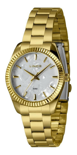 Relógio Lince Feminino Lrgj161l36 B1kx Clássico Dourado