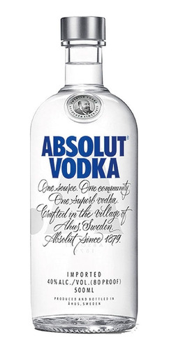 Vodka Absolut Imported 500ml - Gobar®