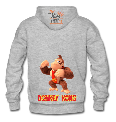 Poleron Con Cierre + Taza, Donkey Kong, Mario Bros, Videojuego, Fans, Xxxl / Thekingstore