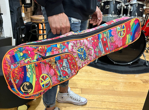 Funda Ukulele Tenor Con Correas Acolchonada Diseño Ortega
