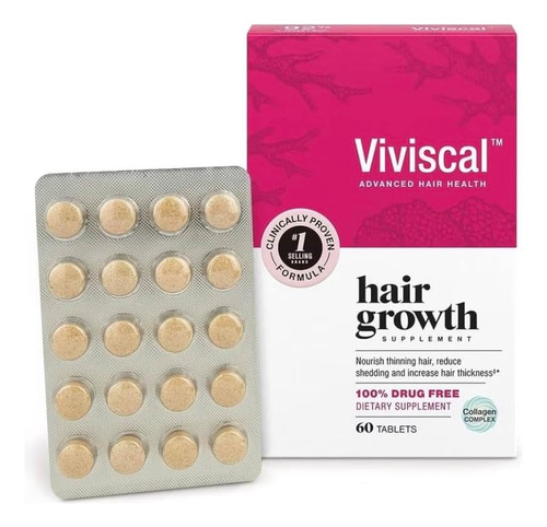 Viviscal Hair Growth Crecimiento Cabello Mujer 60 Tabletas