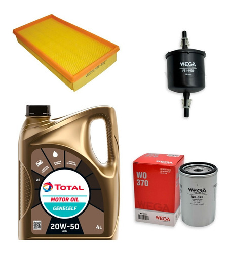 Imagen 1 de 4 de Kit 3 Filtros + Aceite Para Vw Gol Power 1.6