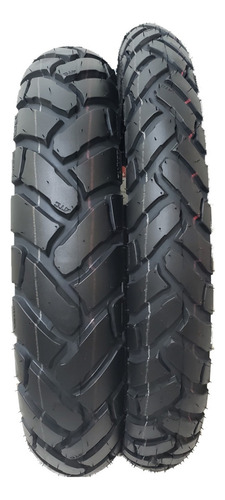 Par Pneu E Camaras Bros Xre 190 110/90-17 E 90/90-19 Bunker