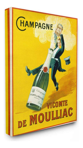 Industrie Vintage Illustration Champagne Vicomte Moulliac