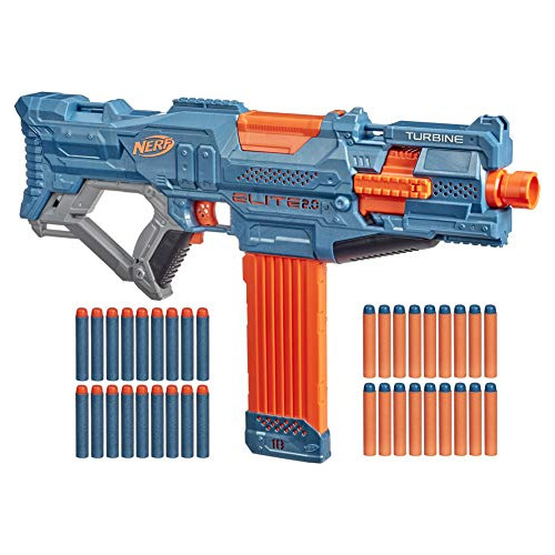 Lanzador Motorizado Nerf Elite 2.0 Turbine Cs-18, 36 Dardos 