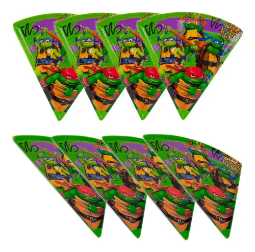 8 Assiettes Carton Tortues Ninja Next Generation 23 Cm Violet – Officiel Pour Anniversaire Enfant Fan De TMNT