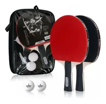 Comprar Kit 2 Raquetes + 2 Bolinhas De Tênis De Mesa Loki K1000