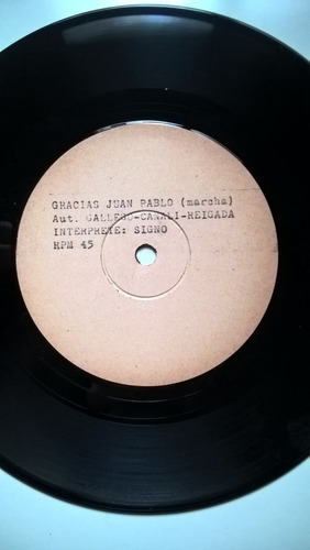 Signo Gracias Juan Pablo Simple Argentino Test Press / Kktus