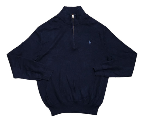 Sueter Ralph Lauren Grande L Azul Pony Rojo Algodon Suave